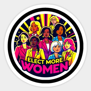 Vote for Women in Politics Elections 2024- Stand with Women Candidates Sticker